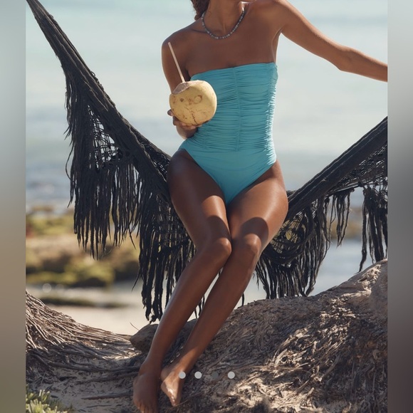 Anthropologie Sanctuary Shirred One Piece Swimsuit - Picture 3 of 4